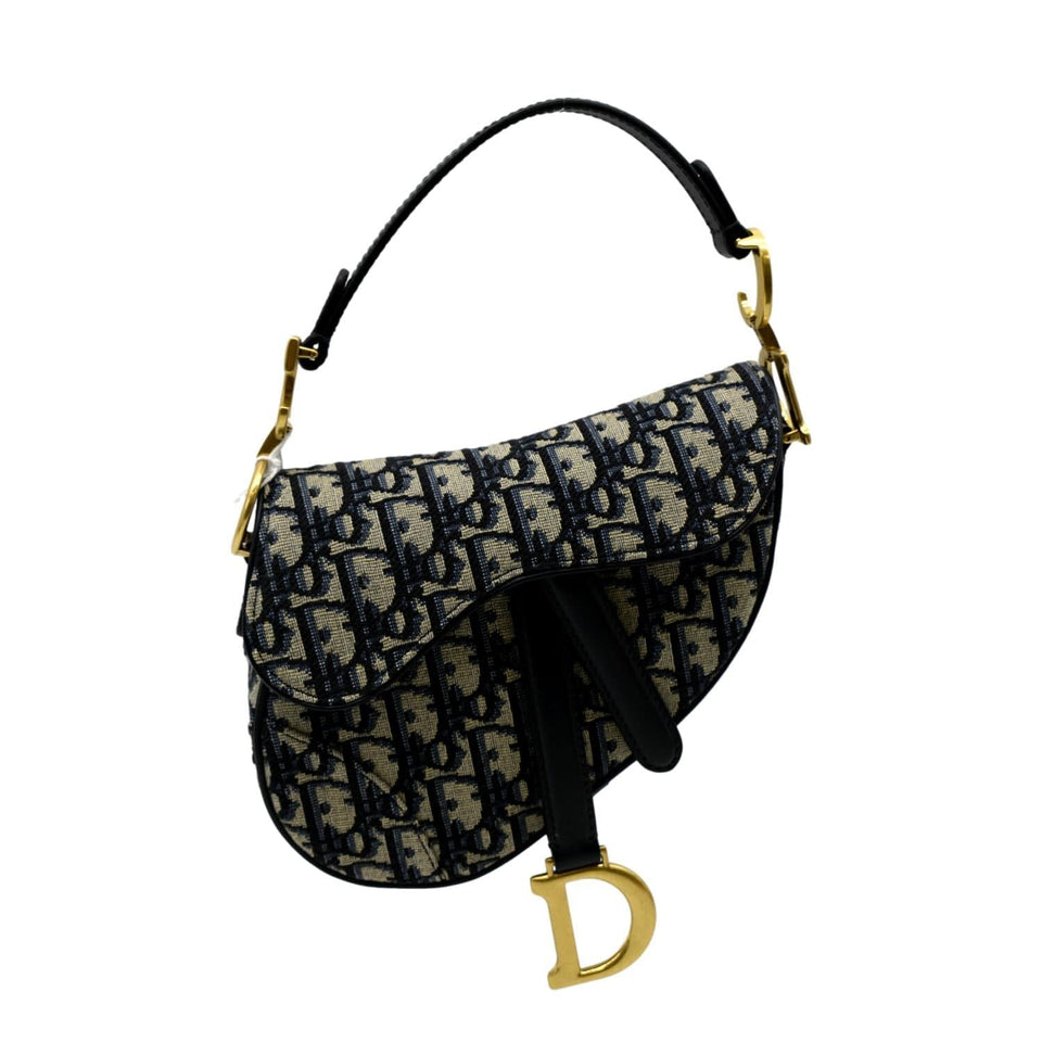Christian Dior Saddle Mini Oblique Jacquard Crossbody Bag Multicolor
