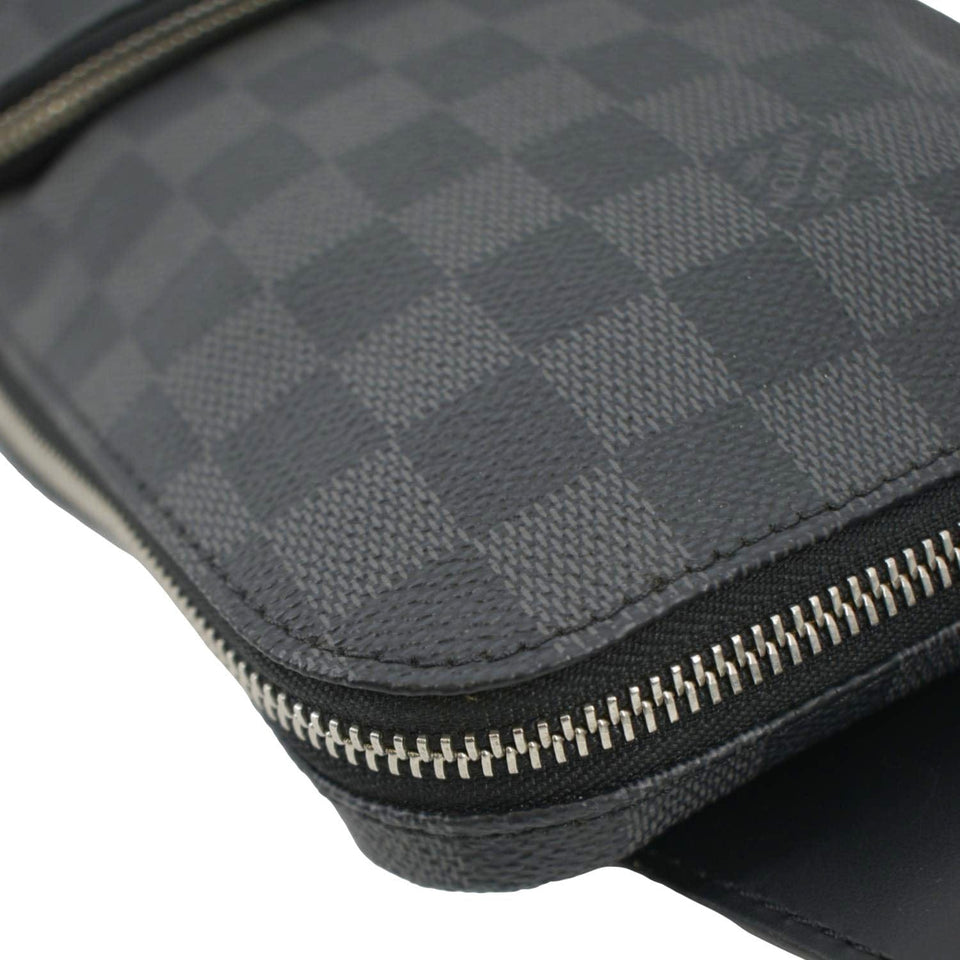 Louis Vuitton Avenue Sling Damier Graphite Backpack Bag Black