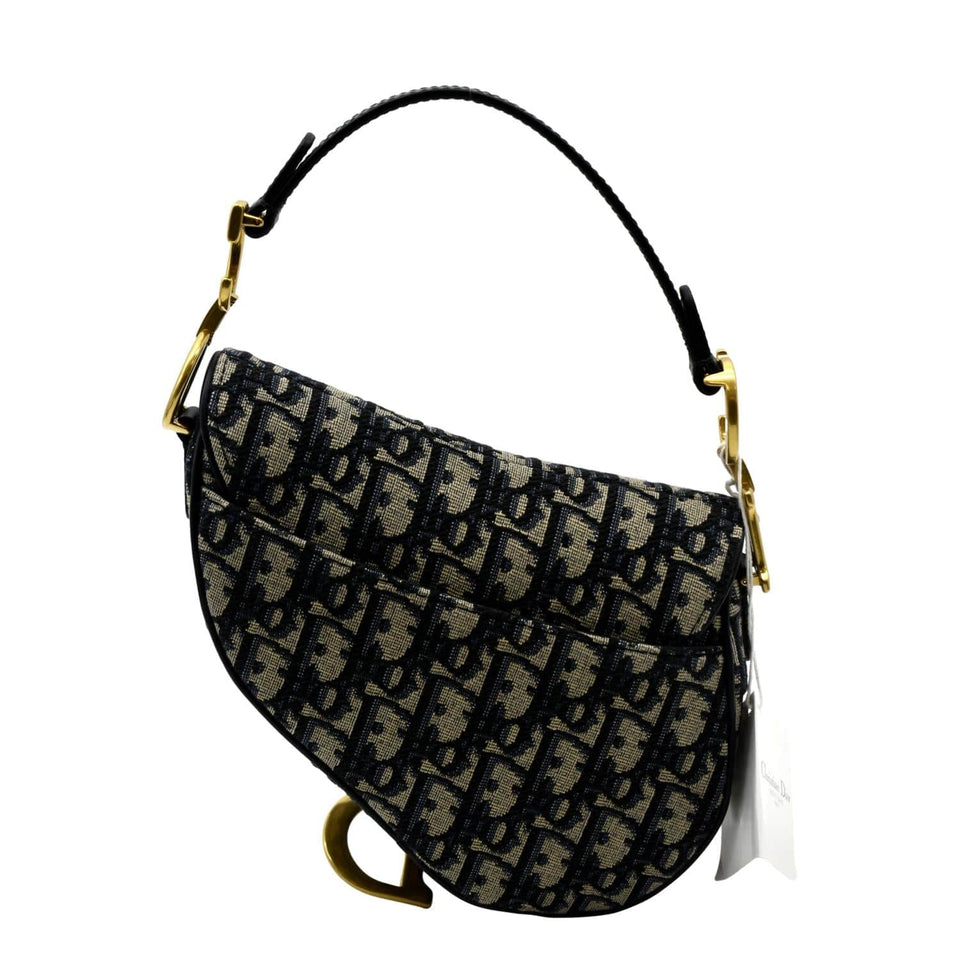 Christian Dior Saddle Mini Oblique Jacquard Crossbody Bag Multicolor