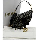 Christian Dior Saddle Mini Oblique Jacquard Crossbody Bag Multicolor