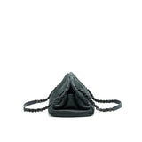 Chanel JUST MADEMOISELLE BOWLING BAG QUILTED LEATHER IN BLACK BHW