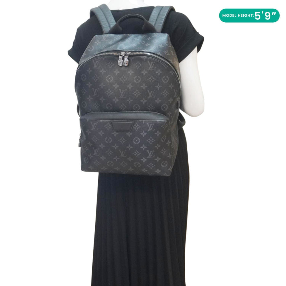 Louis Vuitton Discovery PM Monogram Eclipse Backpack Bag Black