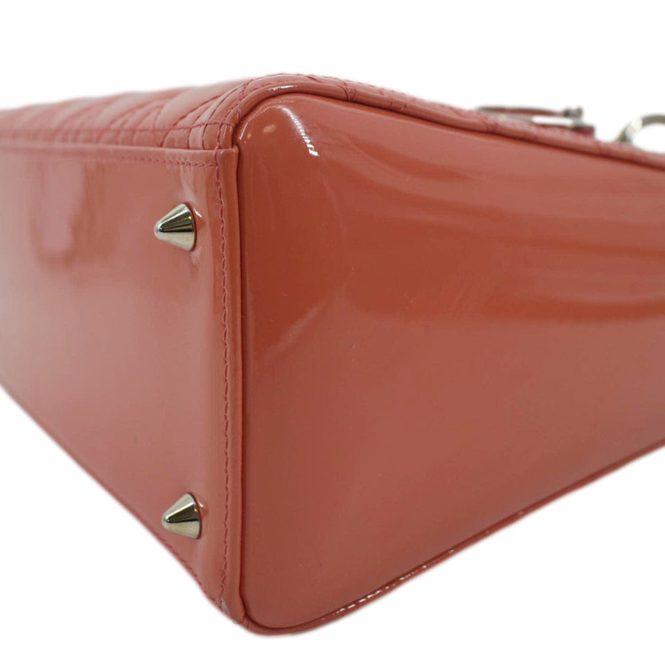 Christian Dior Medium Lady Dior Leather Shoulder Bag Pink