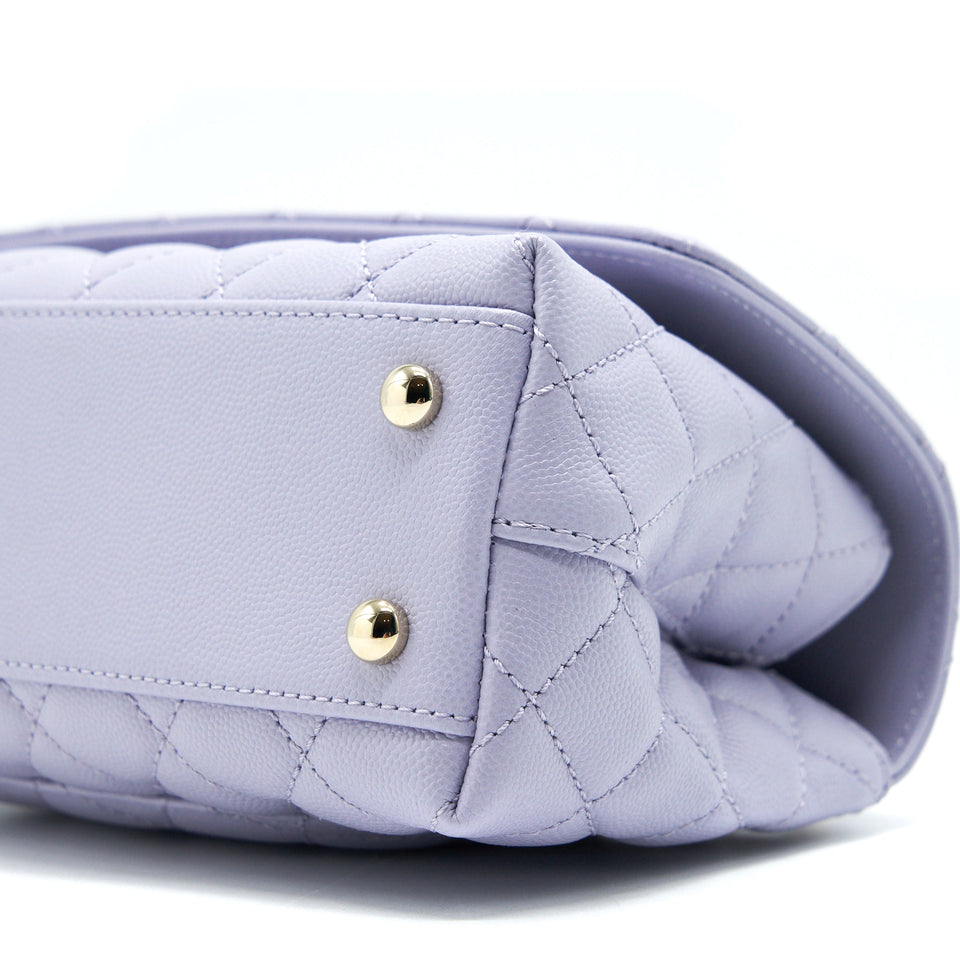 Chanel 21K lilac / Light Purple Coco Handle Small (old mini 24mm) L