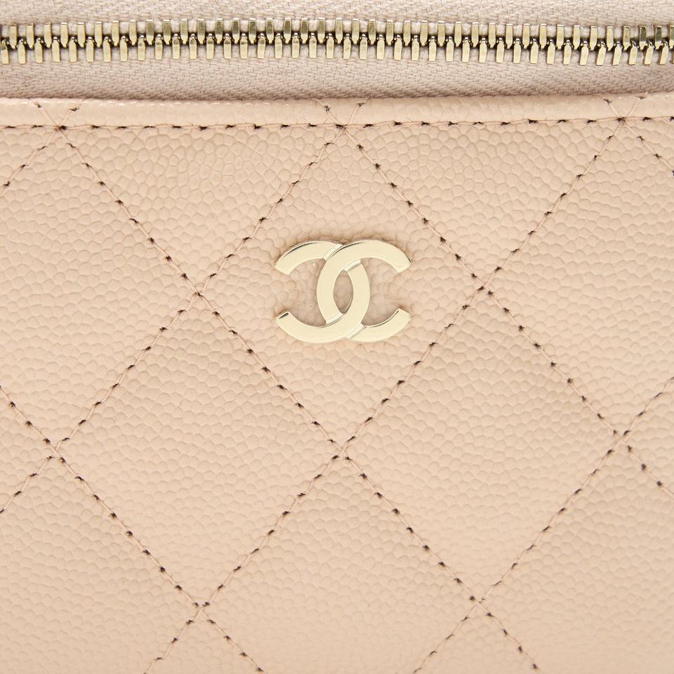 Chanel Mini Vanity Light Beige Caviar