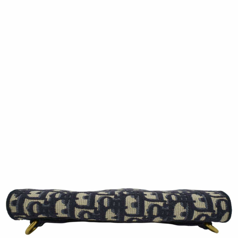 Christian Dior Saddle Oblique Canvas Belt Bag Navy Blue