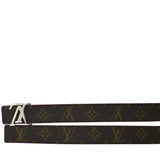 Louis Vuitton Monogram Canvas LV Initials Belt Brown