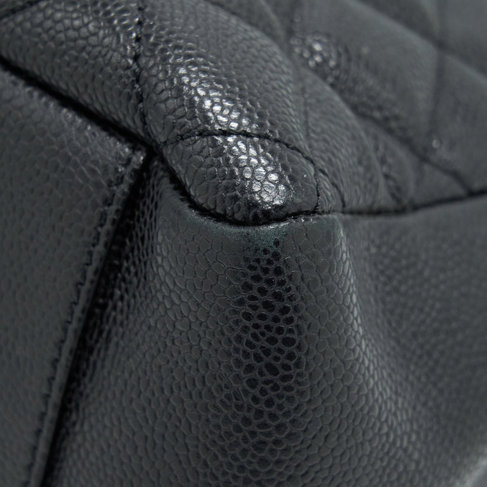 Chanel Grand Shopping Tote Caviar Black  serial 17