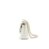 Chanel Medium Classic Double flap Bag Caviar White with L