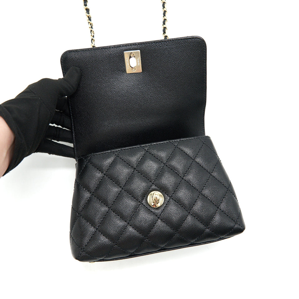 Chanel EXTRA MINI COCO HANDLE BLACK L