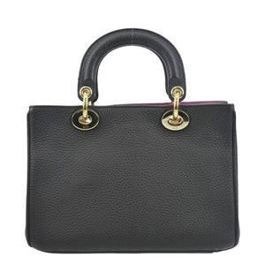 Christian Dior Diorissimo Leather Tote Bag Black