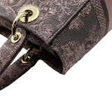 Christian Dior Medium Lady D-Lite Embroidered Canvas Shoulder Bag Rose Des