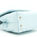 Chanel 21K Baby Blue Coco handle Small (old mini) 24cm L