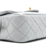 Chanel 21B pearl Crush Mini Rectangular Flap Bag Grey