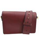 Christian Dior Dio(r)evolution Flap Calfskin Shoulder Bag Dark Red