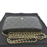 Chanel Boy Woc Caviar Leather Wallet On Chain Clutch Bag Black