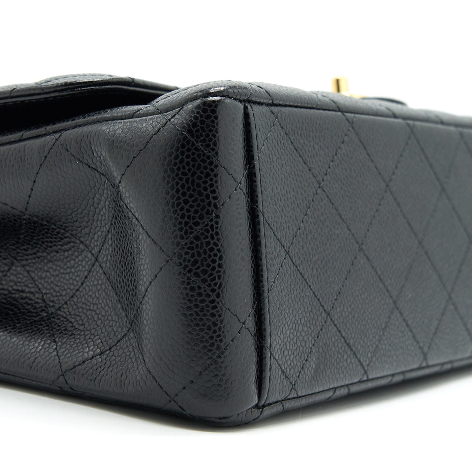 Chanel Maxi Classic Double Flap Caviar black  serial 20