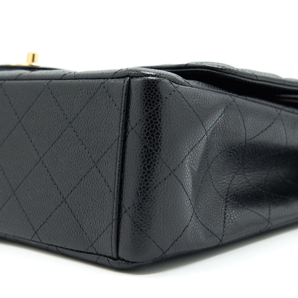 Chanel Maxi Classic Double Flap Caviar black  serial 20
