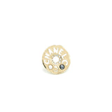 Chanel Round Letters Earrings Crystal Pearl L