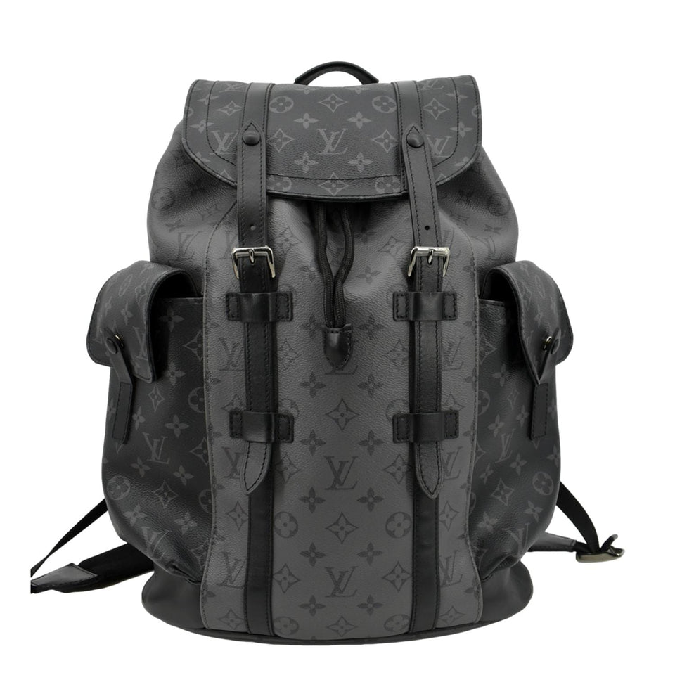 Louis Vuitton Christopher PM Reverse Monogram Eclipse Backpack Bag Black
