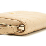 Chanel 22C Pearl Crush  Holder With Chain Beige