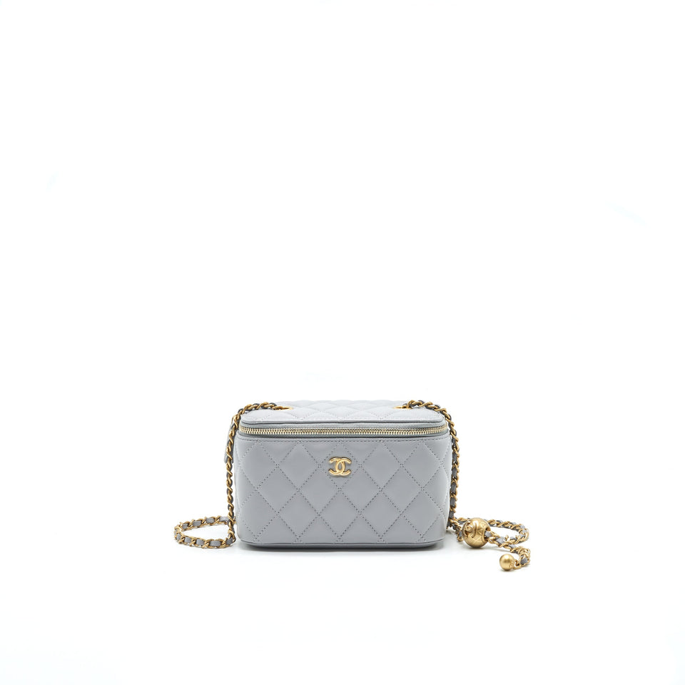 Chanel 21B Grey  Small long Vanity
