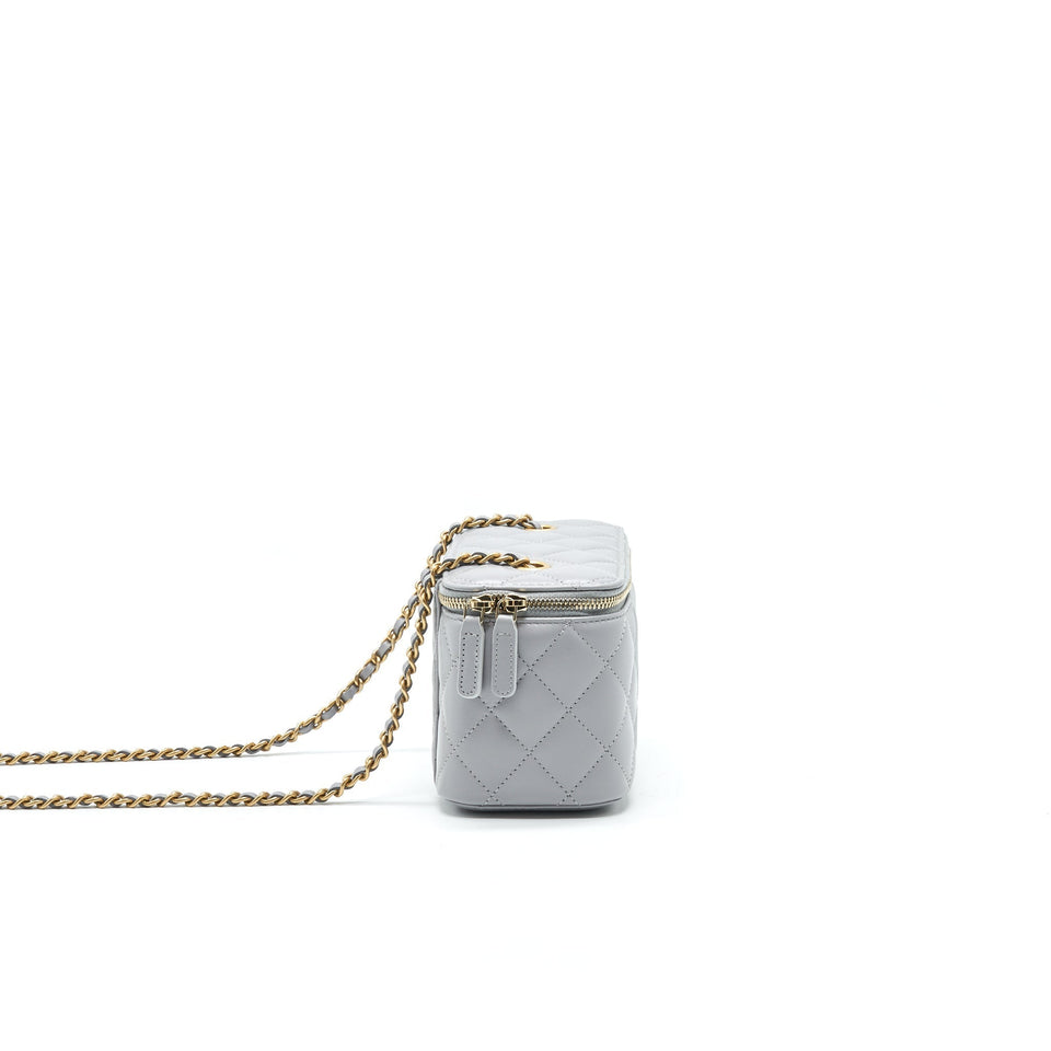 Chanel 21B Grey  Small long Vanity