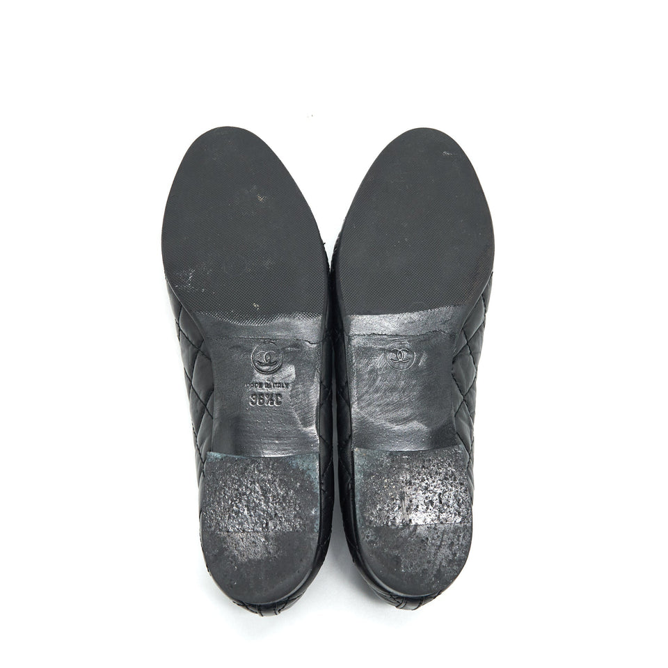 Chanel Classic Quilted flat Shoes Size 36.5