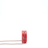 Chanel Round Crossbody Clutch Lambskin Red/Pink