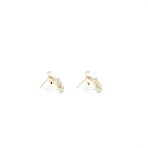 Chanel Classic CC Logo Earrings Large Model Gold Tone