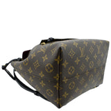 Louis Vuitton Montsouris NM Monogram Canvas Leather Backpack Bag Black