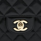 Chanel Flap Case Black Caviar L