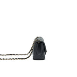 Chanel Mini Rectangular Flap Bag Black L Serial 30