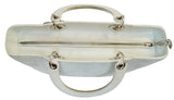 Christian Dior White Lambskin Leather Large Lady Dior Shoulder Bag