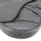 Christian Dior Diamond Canvas Saddle Crossbody Bag Black