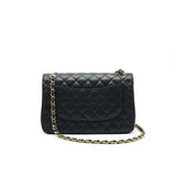 Chanel Classic Jumbo Double Flap Bag Black Cavier