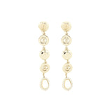 Chanel Crystals CC Logo And Pearls Round Drop Earrings L