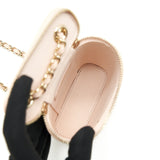 Chanel 22C Light Beige Caviar Vertical Vanity With Chain L