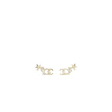 Chanel CC Logo, No 5, And Star Earrings Silver Tone