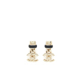 Chanel CC Logo Drop Earrings