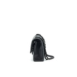 Chanel Chevron Medium Classic Double Flap Bag so Black