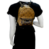 Louis Vuitton Palm Springs Mini Monogram Reverse Canvas Backpack Bag Brown