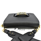 Christian Dior Dio(r)evolution Flap Calfskin Crossbody Bag Black