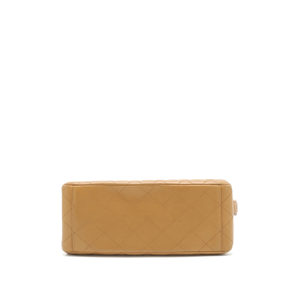 Chanel Vintage Kelly Shoulder Bag Dark Beige