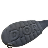 Christian Dior Scarab Calfskin Leather Crossbody Bag Grey