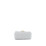 Chanel 21B Pearl Crush mini square Flap Bag grey