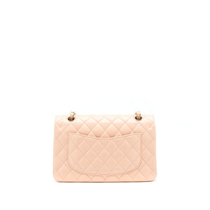Chanel Small Classic Double Flap Bag Lambskin Pink L