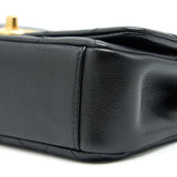 Chanel Shiny Lambskin Flap Bag Black
