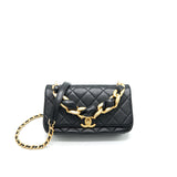Chanel Shiny Lambskin Flap Bag Black