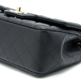 Chanel Mini Rectangular Flap Bag Black L Serial 30